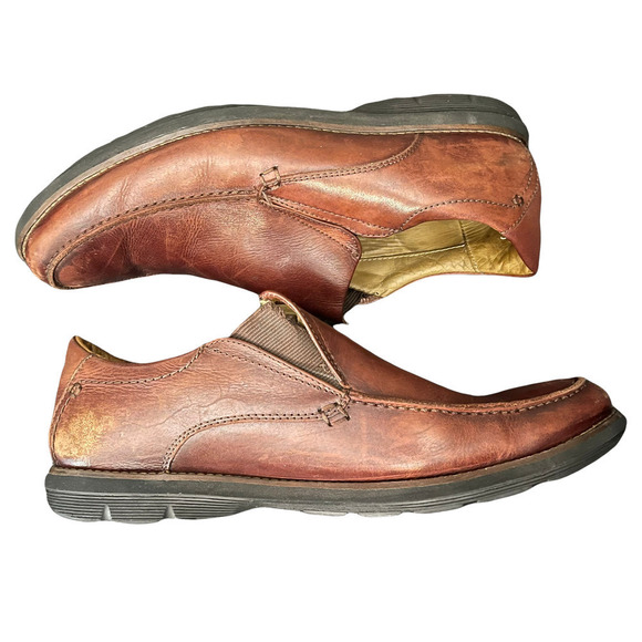 AMERICAN Classic by De La Rentis Men's AC Slip-On Brown Leather Shoes Size 10.5M - Picture 5 of 8